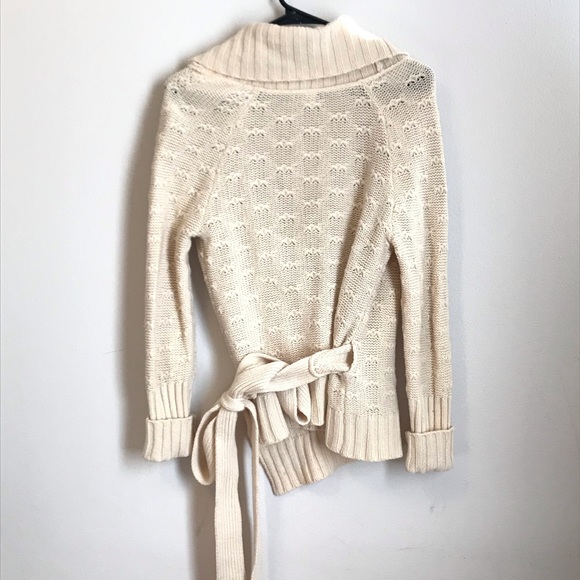 Beige wrap cardigan - Picture 3 of 5